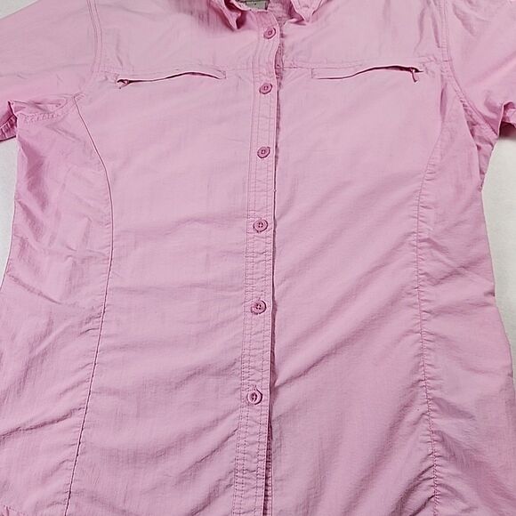 Bimini Bay Outfitters Outdoor Longsleeve Women Button Shirt Large Pink Fishing - Picture 8 of 13